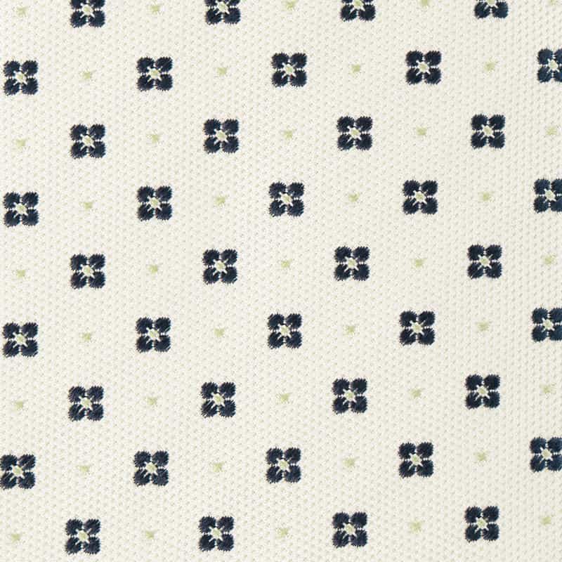 LUIGI  BORRELLI 小花柄タイ WHITE