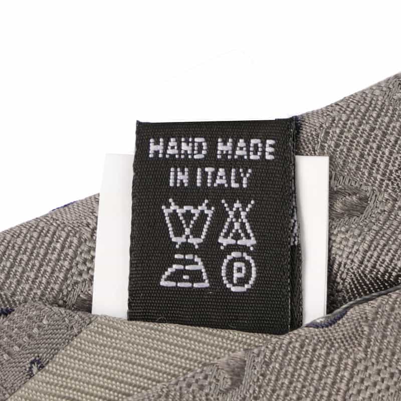 LUIGI  BORRELLI 小紋柄タイ GRAY