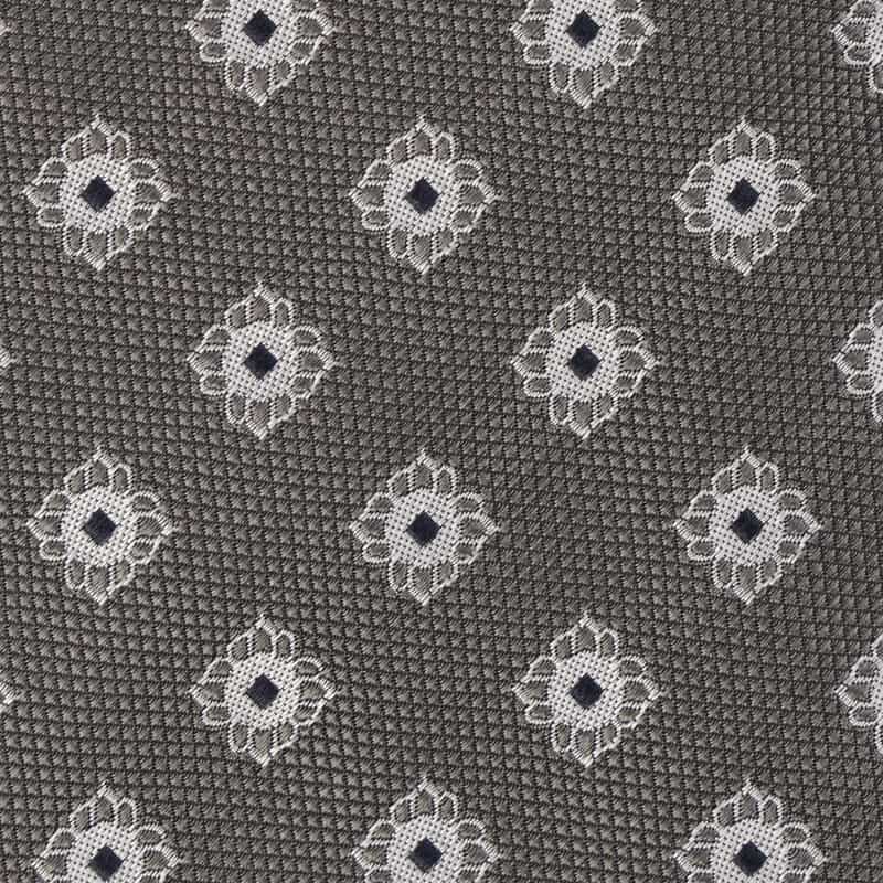 LUIGI  BORRELLI 小紋柄タイ GRAY