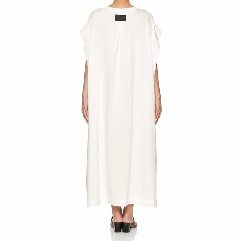 COGTHEBIGSMOKE サイドスリット ワイドシルエットドレス WHITE