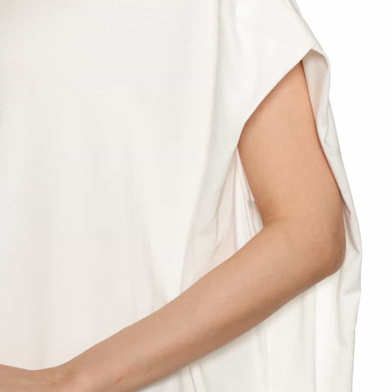 COGTHEBIGSMOKE サイドスリット ワイドシルエットドレス WHITE