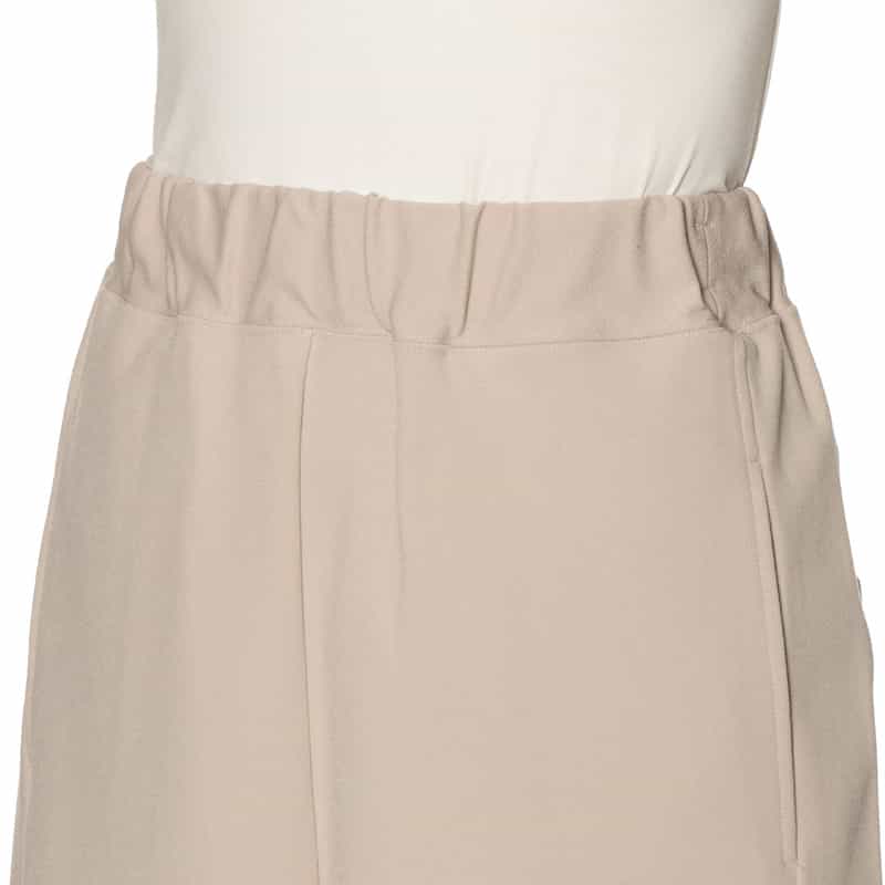 COGTHEBIGSMOKE ジャージー素材 ドローコード付きフロントスリットスカート LT BEIGE