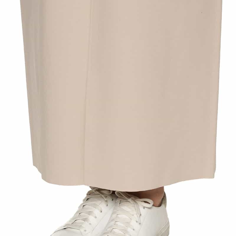 COGTHEBIGSMOKE ジャージー素材 ドローコード付きフロントスリットスカート LT BEIGE