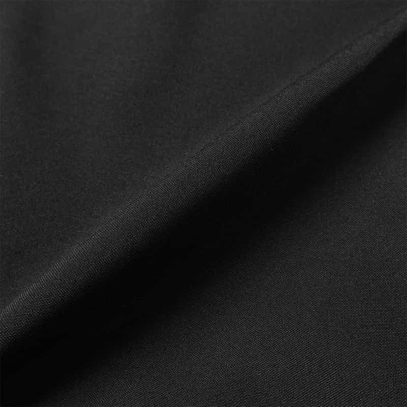 COGTHEBIGSMOKE ジャージー素材 ドローコード付きフロントスリットスカート BLACK