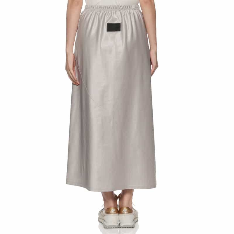 COGTHEBIGSMOKE サテンジャージー フレアスカート SILVER