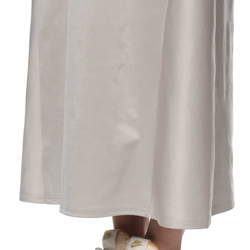 COGTHEBIGSMOKE サテンジャージー フレアスカート SILVER