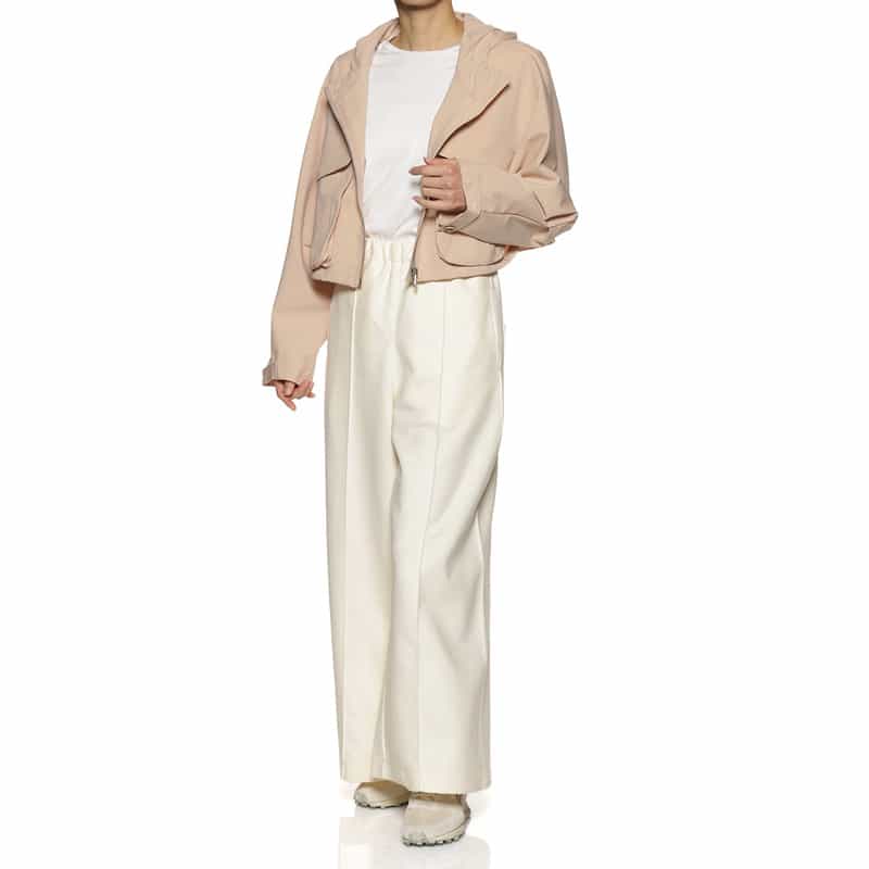 COGTHEBIGSMOKE サイドシームレス ワイドレッグパンツ IVORY