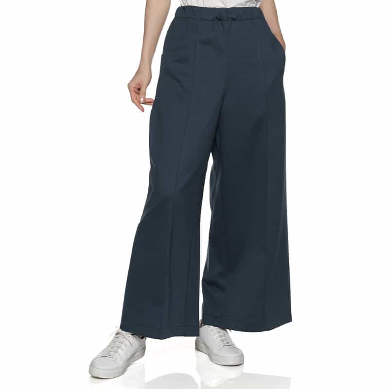 COGTHEBIGSMOKE サイドシームレス ワイドレッグパンツ NAVY