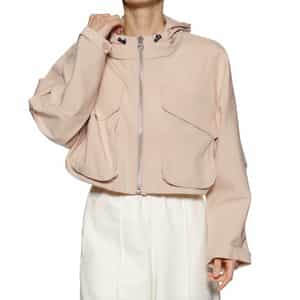 フロントジップアップ フーデッドブルゾン