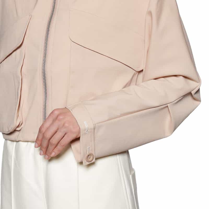 COGTHEBIGSMOKE フロントジップアップ フーデッドブルゾン PINK