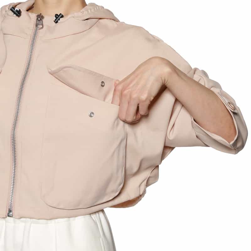 COGTHEBIGSMOKE フロントジップアップ フーデッドブルゾン PINK