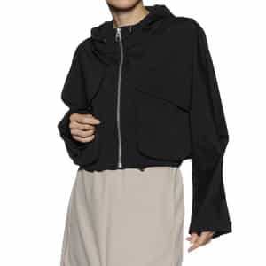 フロントジップアップ フーデッドブルゾン