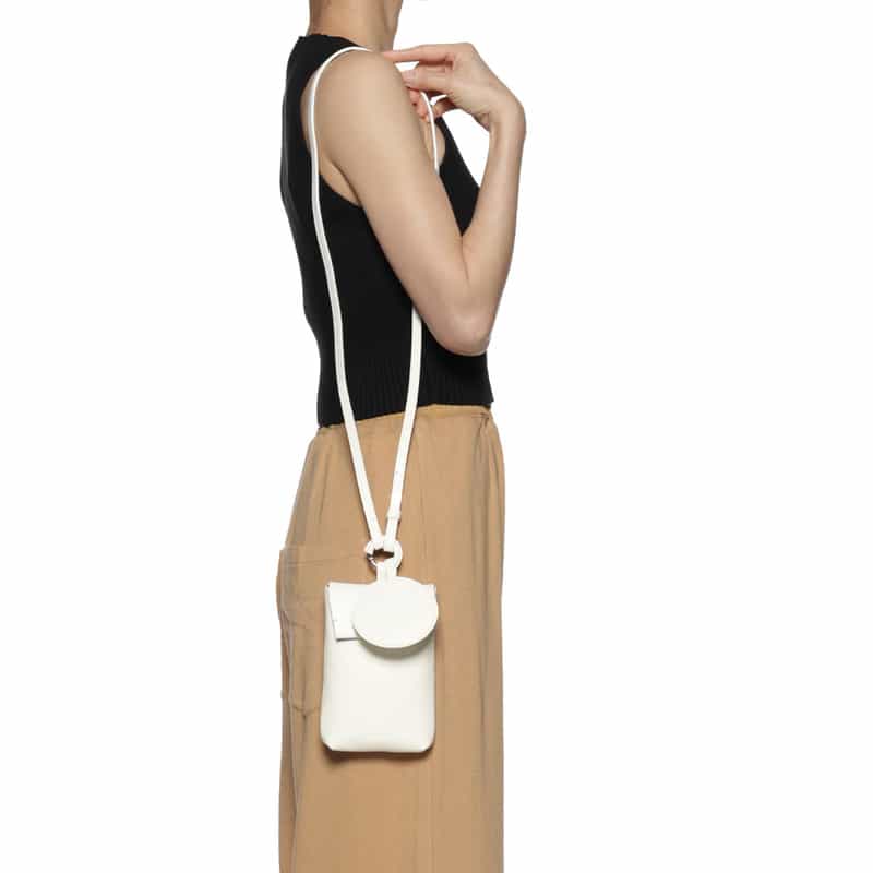 COGTHEBIGSMOKE レザー クロスボディポシェット WHITE