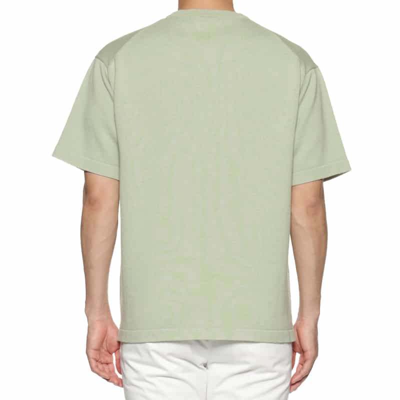BARNEYS NEW YORK コットン素材ポケット付きニットTシャツ GREEN