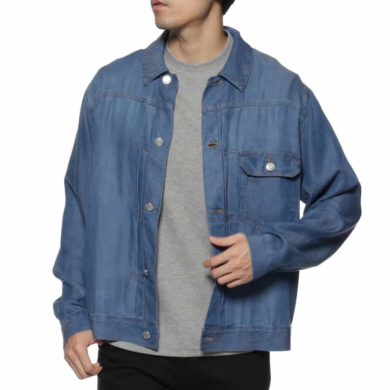 BARNEYS NEW YORK ウォッシャブル デニムジャケット BLUE