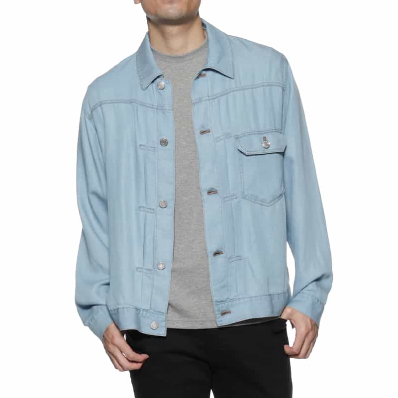 BARNEYS NEW YORK ウォッシャブル デニムジャケット LIGHT BLUE