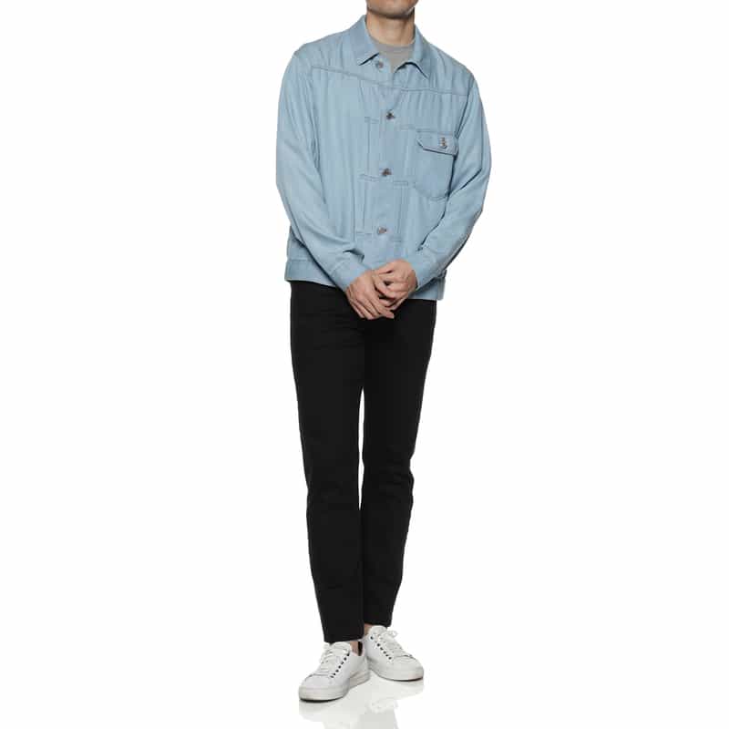 BARNEYS NEW YORK ウォッシャブル デニムジャケット LIGHT BLUE