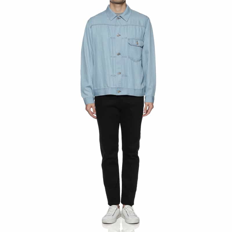 BARNEYS NEW YORK ウォッシャブル デニムジャケット LIGHT BLUE