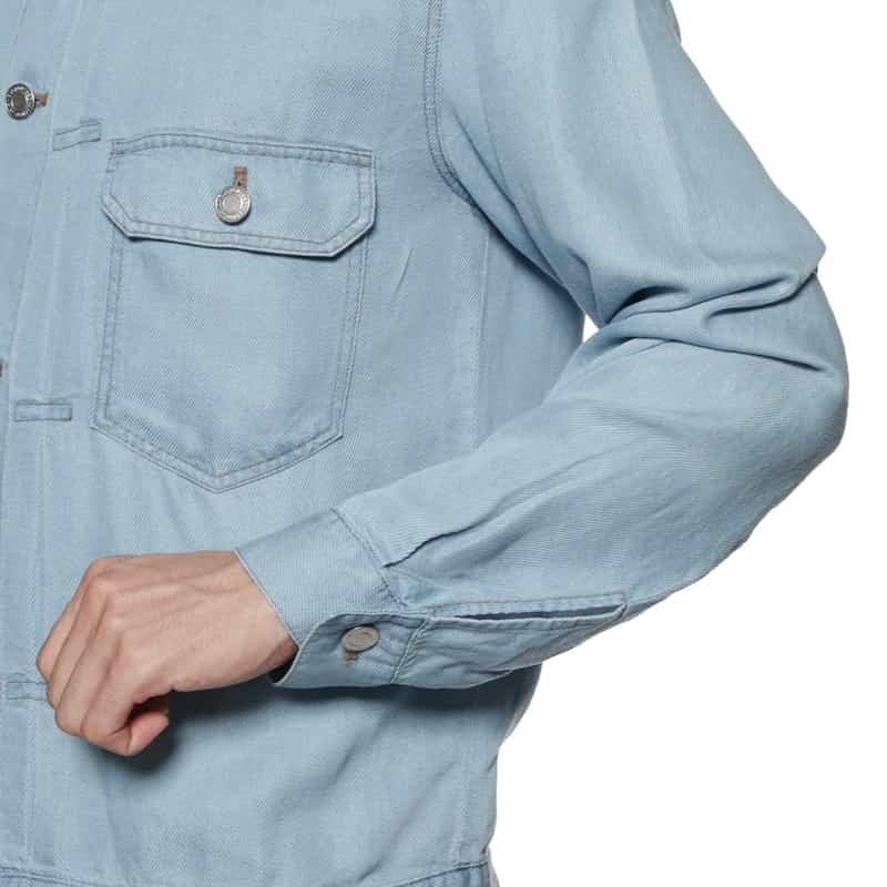 BARNEYS NEW YORK ウォッシャブル デニムジャケット LIGHT BLUE