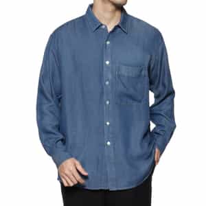 ウォッシャブル デニムシャツ