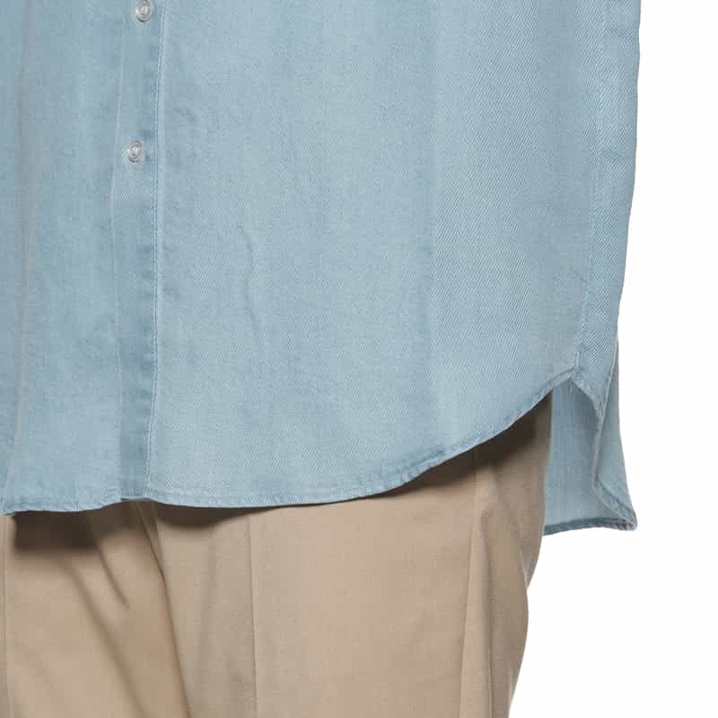 BARNEYS NEW YORK ウォッシャブル デニムシャツ LIGHT BLUE