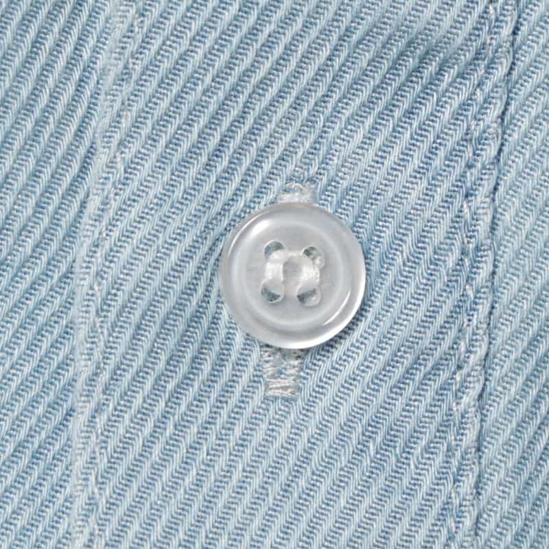 BARNEYS NEW YORK ウォッシャブル デニムシャツ LIGHT BLUE