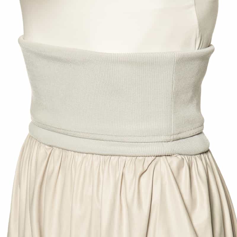 BARNEYS NEW YORK ウォッシャブル 2WAYバルーンスカート WHITE