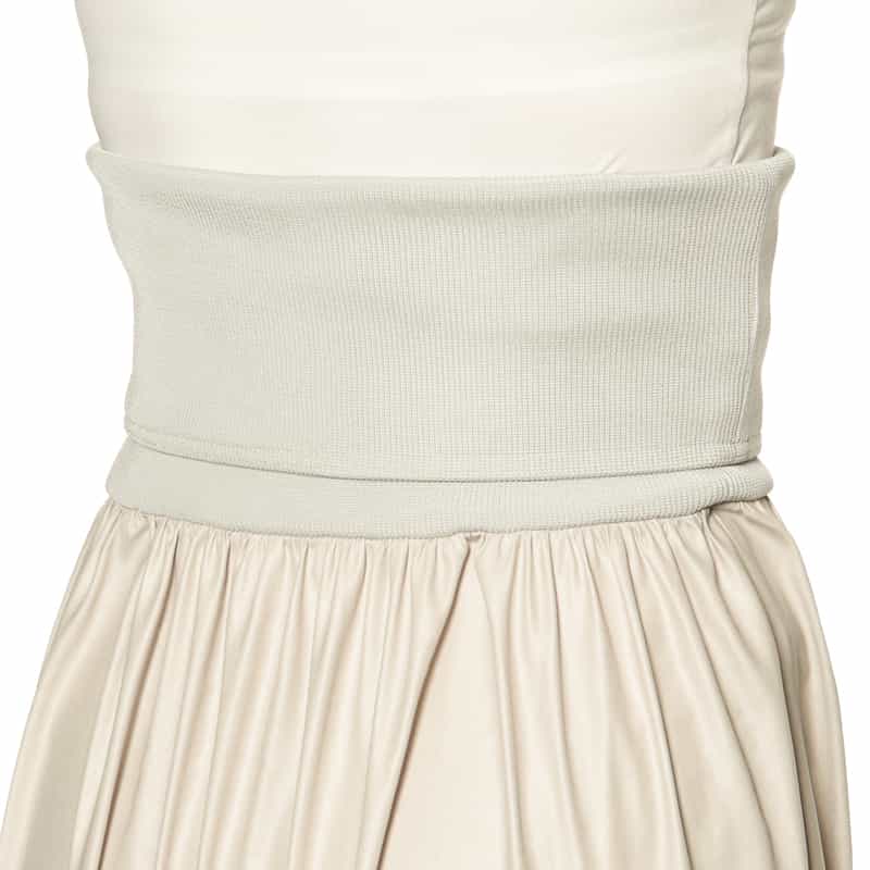 BARNEYS NEW YORK ウォッシャブル 2WAYバルーンスカート WHITE