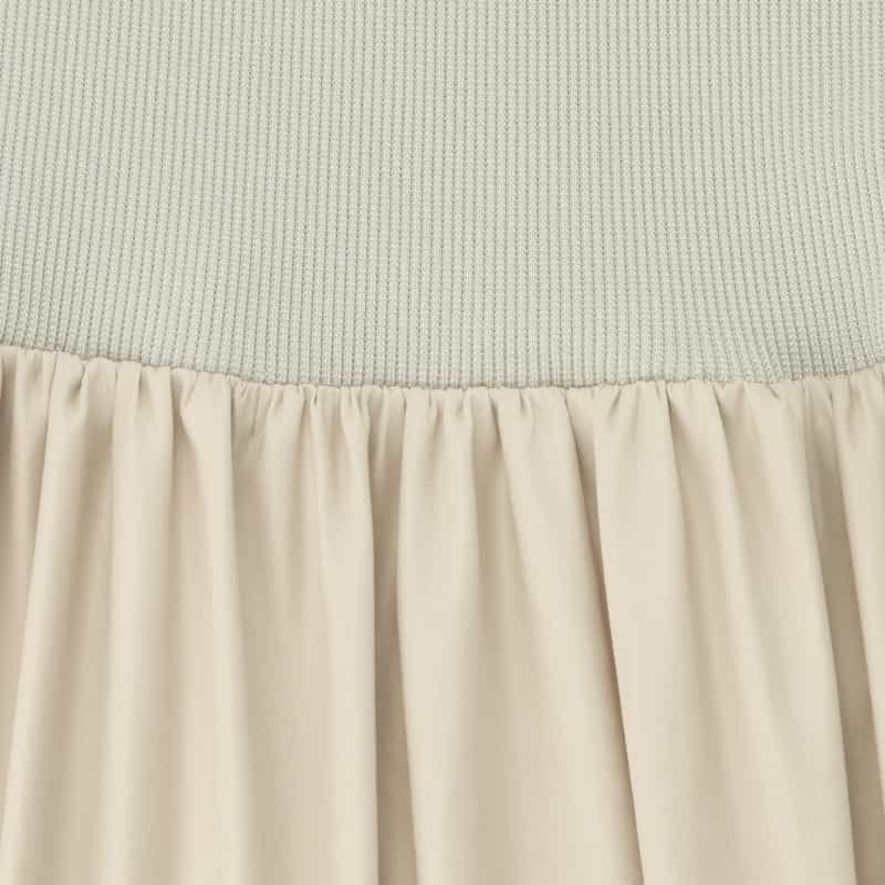 BARNEYS NEW YORK ウォッシャブル 2WAYバルーンスカート WHITE