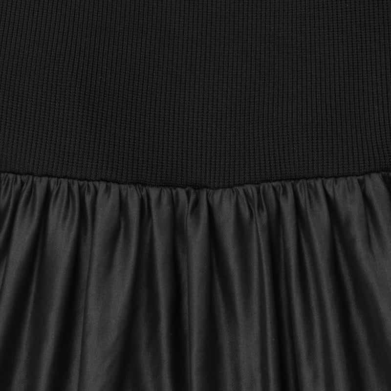 BARNEYS NEW YORK ウォッシャブル 2WAYバルーンスカート BLACK