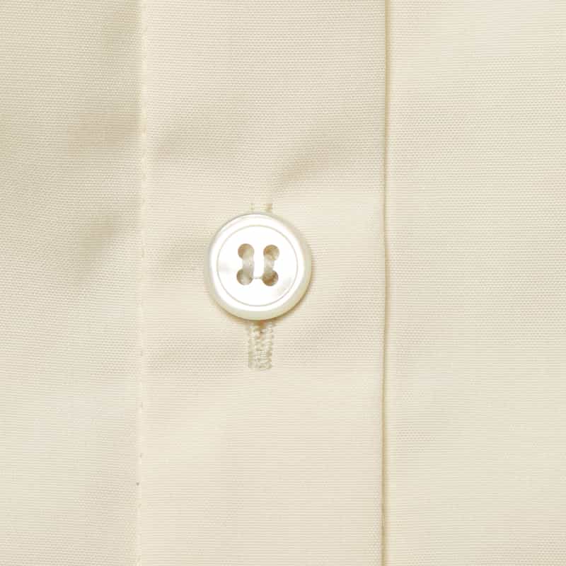 BARNEYS NEW YORK ウォッシャブル レース切替シャツ WHITE