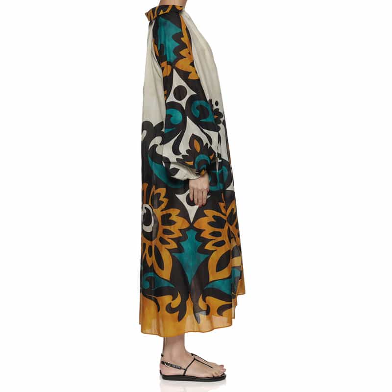 DEVOTION TWINS スキッパー ロングドレス MULTICOLOR