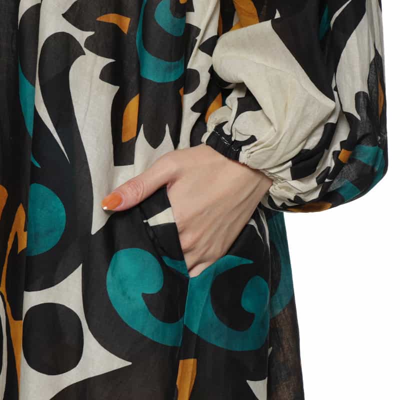 DEVOTION TWINS スキッパー ロングドレス MULTICOLOR