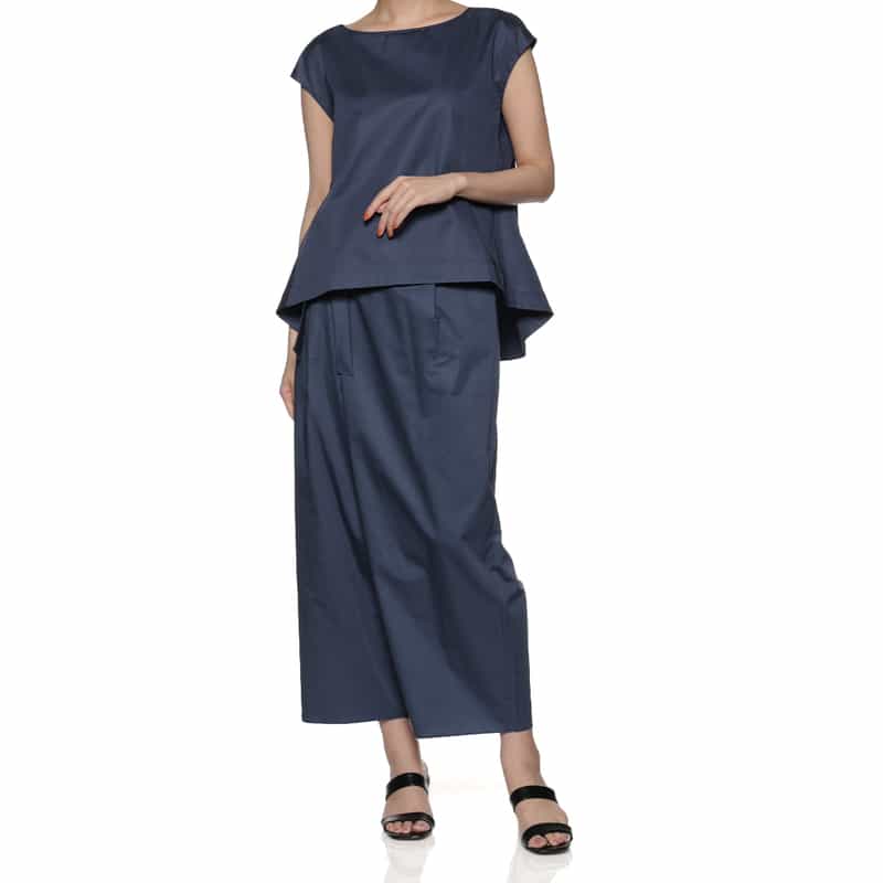 DEVOTION TWINS ウエストリボンラップパンツ NAVY