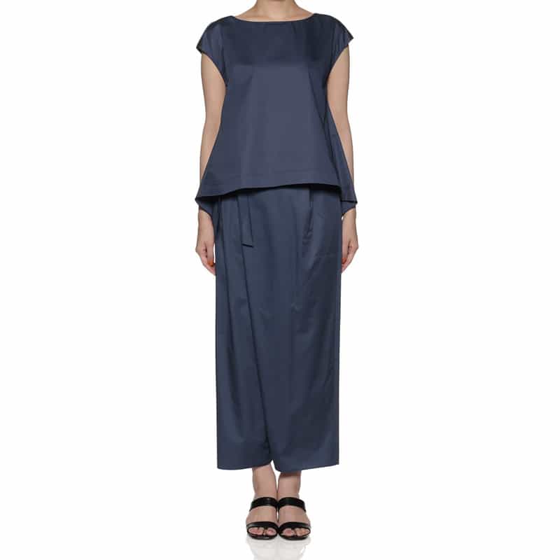 DEVOTION TWINS ウエストリボンラップパンツ NAVY