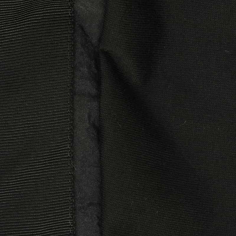 BARNEYS NEW YORK ウォッシャブル ラインスリーブ チュニックプルオーバー BLACK