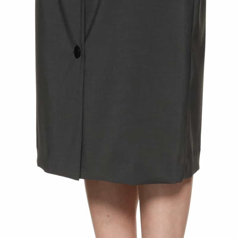 BARNEYS NEW YORK バイカラーノースリーブドレス WHITE