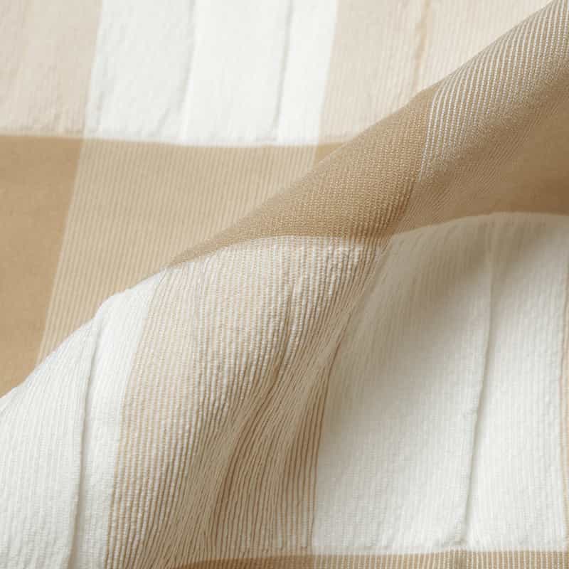 BARNEYS NEW YORK ウォッシャブル アシンメトリー ギンガムチェック柄スカート BEIGE