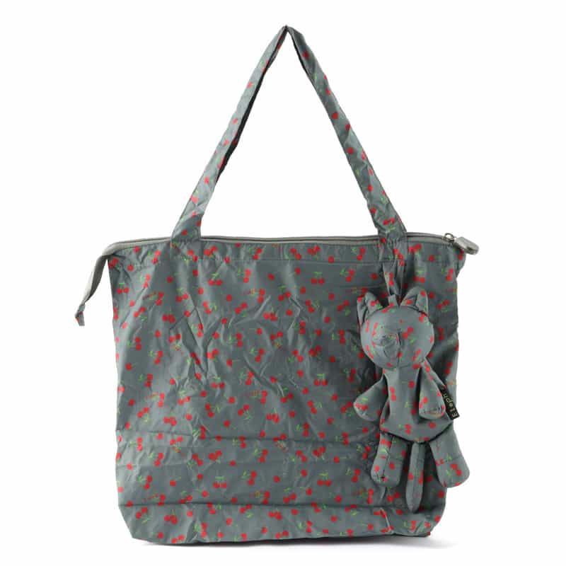 ELEPH ELEPH＜エレフ＞キャットチャーム付きエコバッグ（M） GRAY