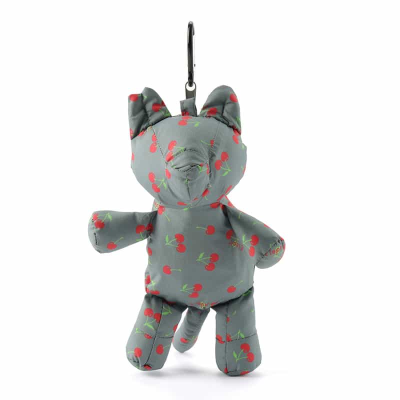 ELEPH ELEPH＜エレフ＞キャットチャーム付きエコバッグ（M） GRAY