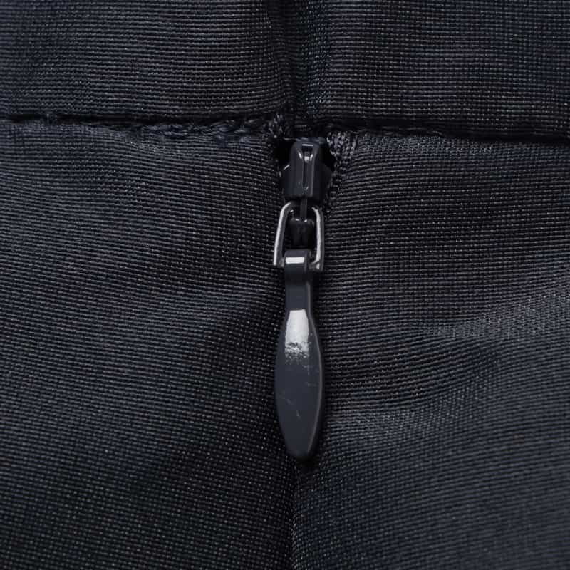 BARNEYS NEW YORK ウォッシャブル タック入りフレアスカート NAVY