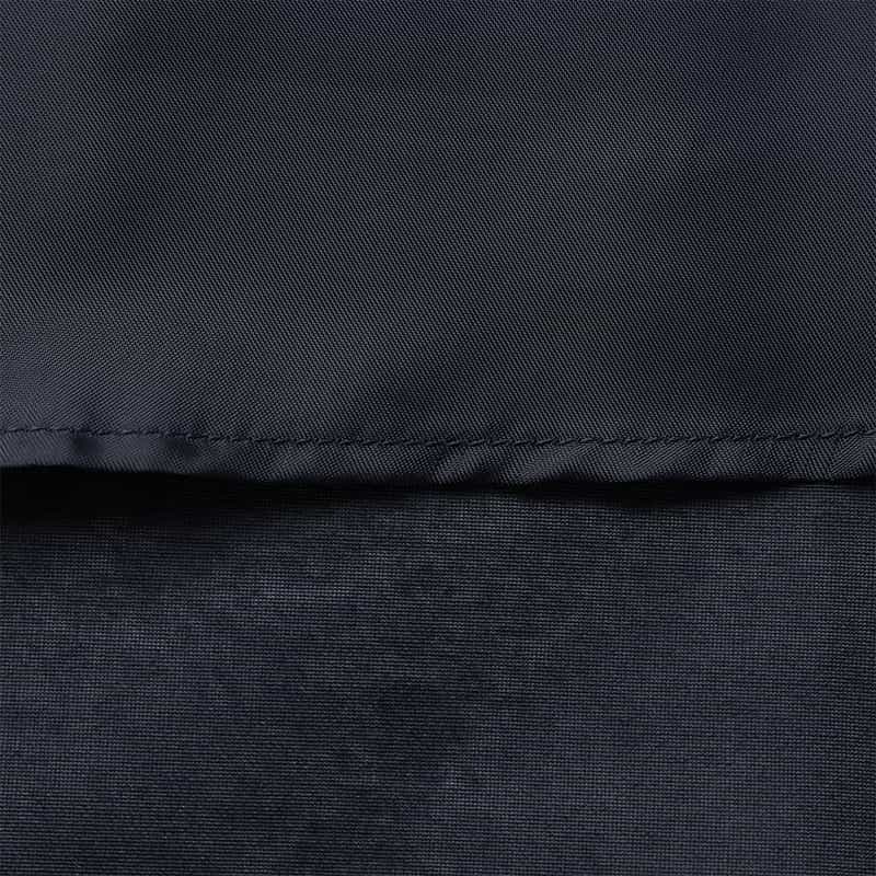 BARNEYS NEW YORK ウォッシャブル タック入りフレアスカート NAVY