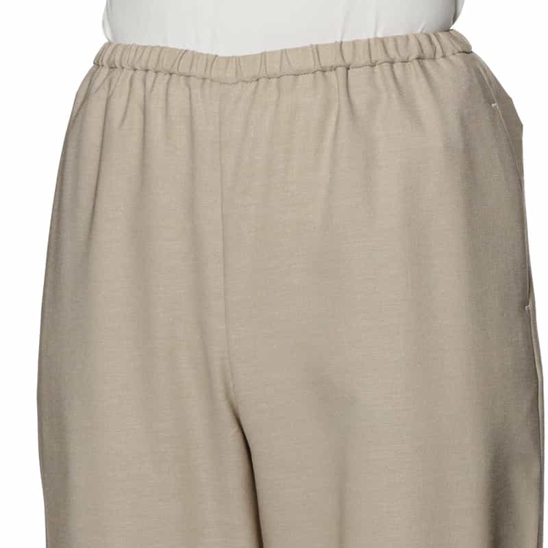 BARNEYS NEW YORK ウォッシャブル ドローストリング付きワイドパンツ BEIGE