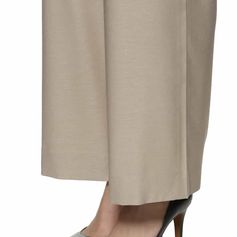 BARNEYS NEW YORK ウォッシャブル ドローストリング付きワイドパンツ BEIGE