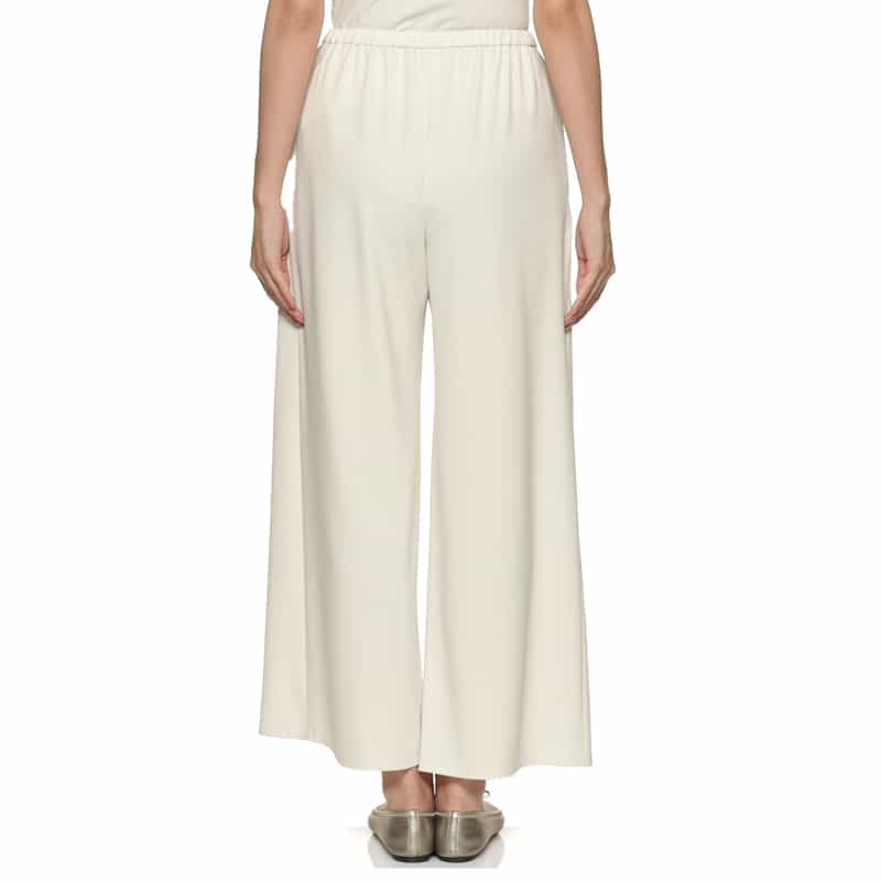 BARNEYS NEW YORK ウォッシャブル ワイドシルエットパンツ OFF WHITE