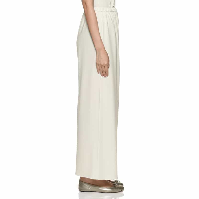 BARNEYS NEW YORK ウォッシャブル ワイドシルエットパンツ OFF WHITE