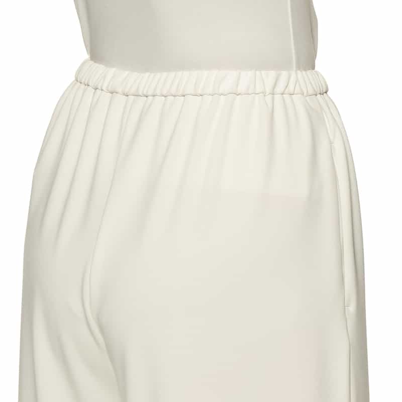 BARNEYS NEW YORK ウォッシャブル ワイドシルエットパンツ OFF WHITE