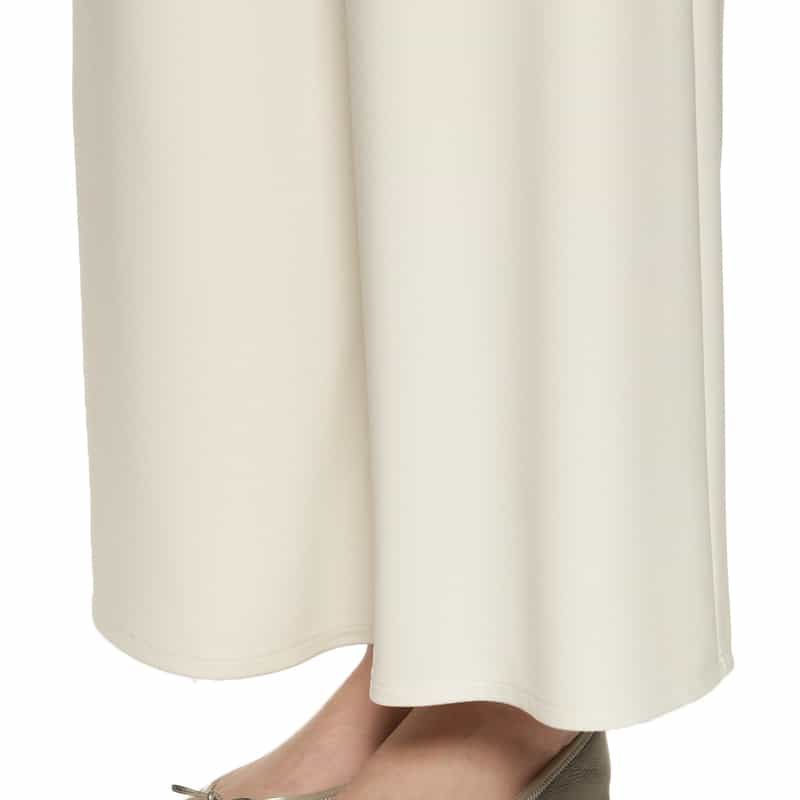 BARNEYS NEW YORK ウォッシャブル ワイドシルエットパンツ OFF WHITE