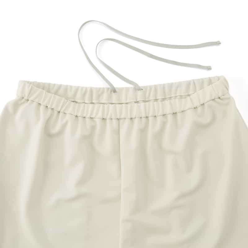 BARNEYS NEW YORK ウォッシャブル ワイドシルエットパンツ OFF WHITE