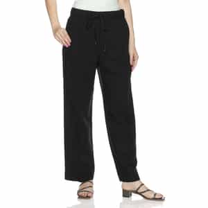 ウォッシャブル ドローストリングワイドパンツ